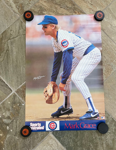 Vintage Chicago Cubs Mark Grace Sports Illustrated Baseball Poster