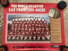 Load image into Gallery viewer, Vintage San Francisco 49ers 1986 World Champions Team Photo Football Poster