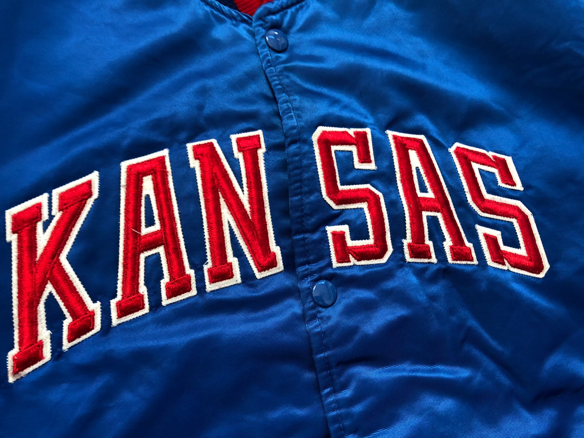 Vintage Kansas Jayhawks Starter Satin College Jacket, Size Large