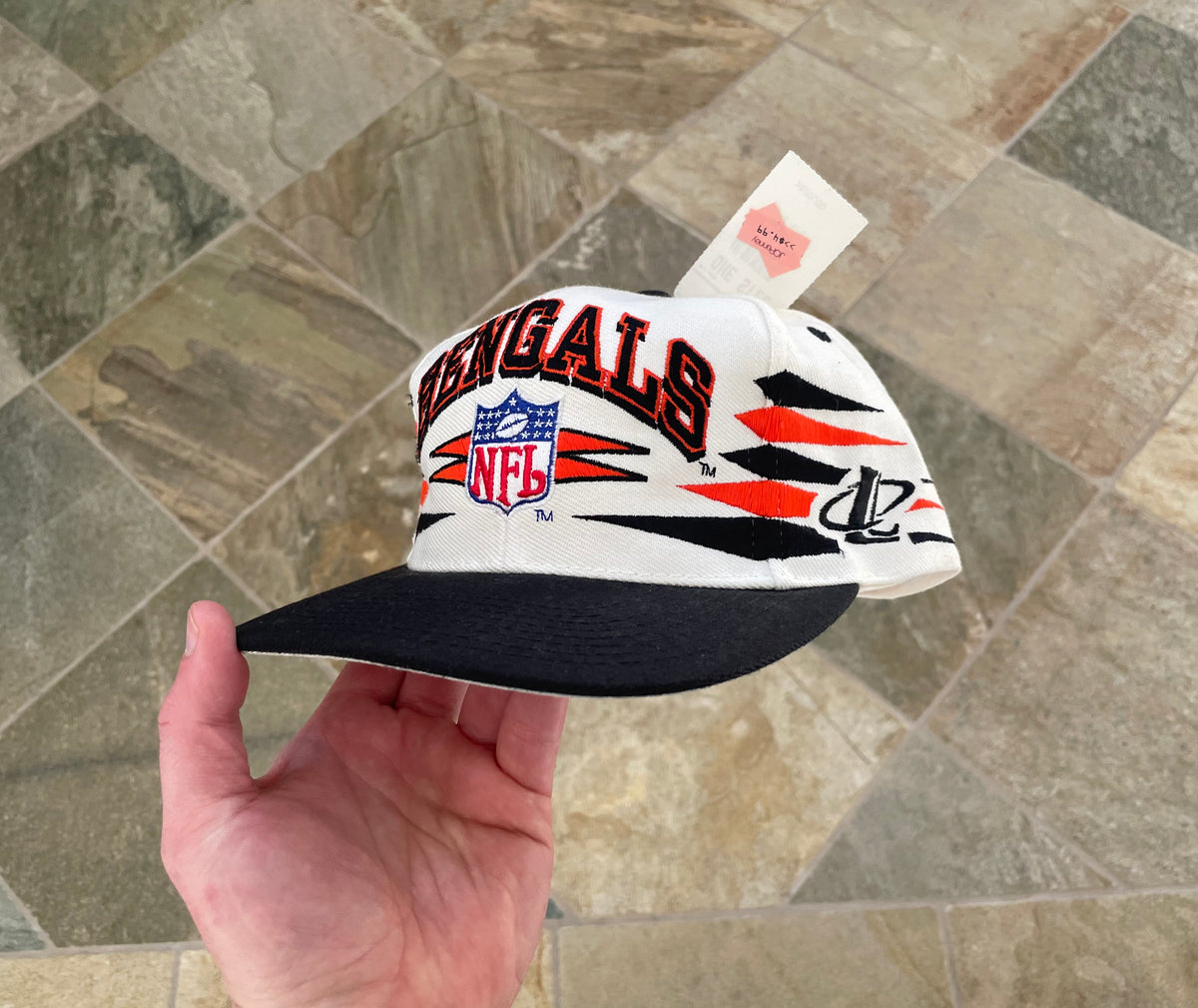Casquette Snapback Vintage Cincinnati Bengals NFL - Années 90 - Taille Unique - Occasion Très Bon état