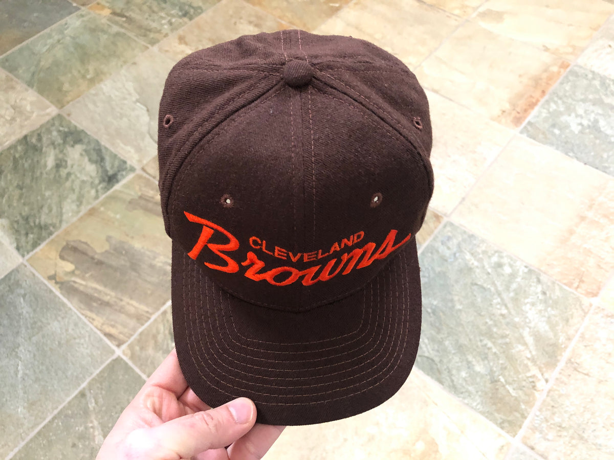 Vintage Cleveland Browns Hat Cap Snapback Adjustable Script NFL