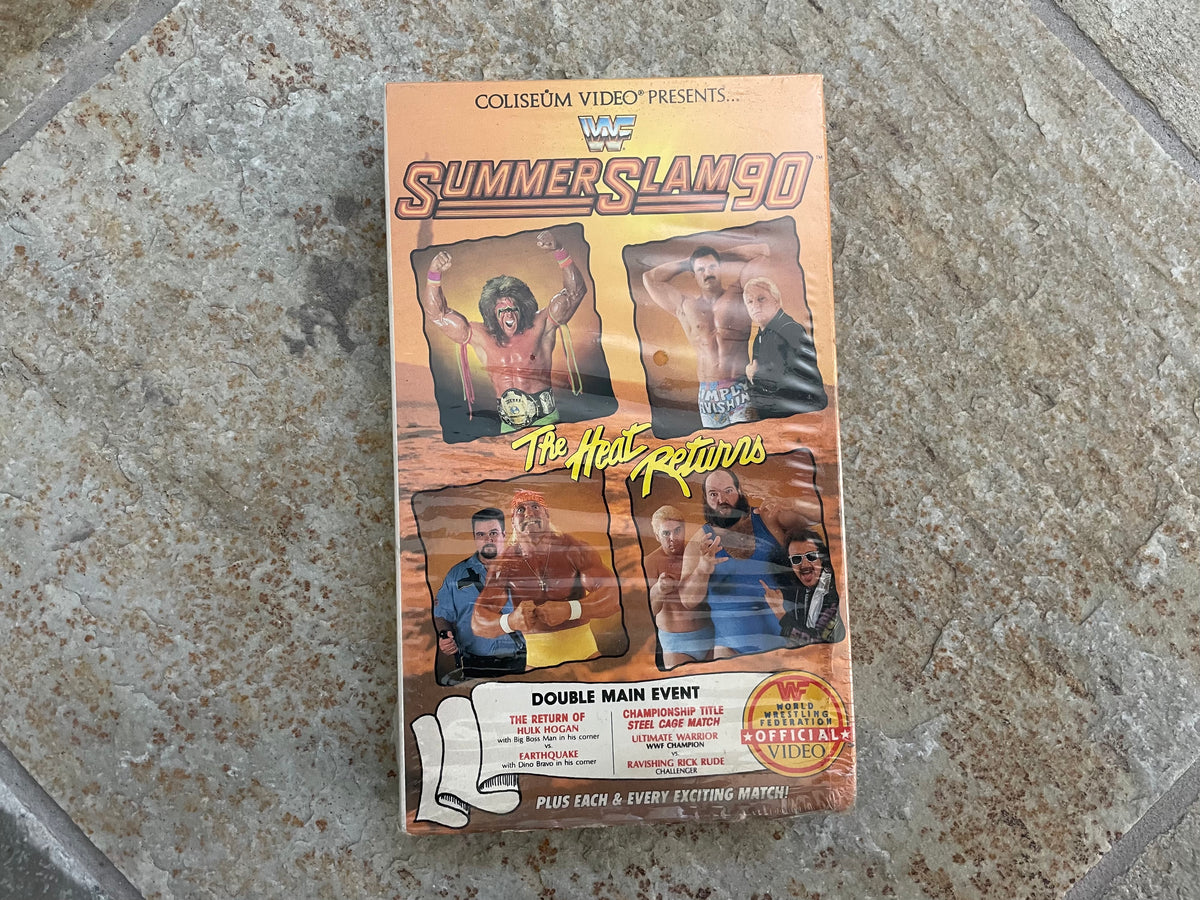 WWF　Summerslam 91　VHS 1991 WWF SUMMERSLAM VHS Video Print Ad HULK HOGAN ULTIMATE