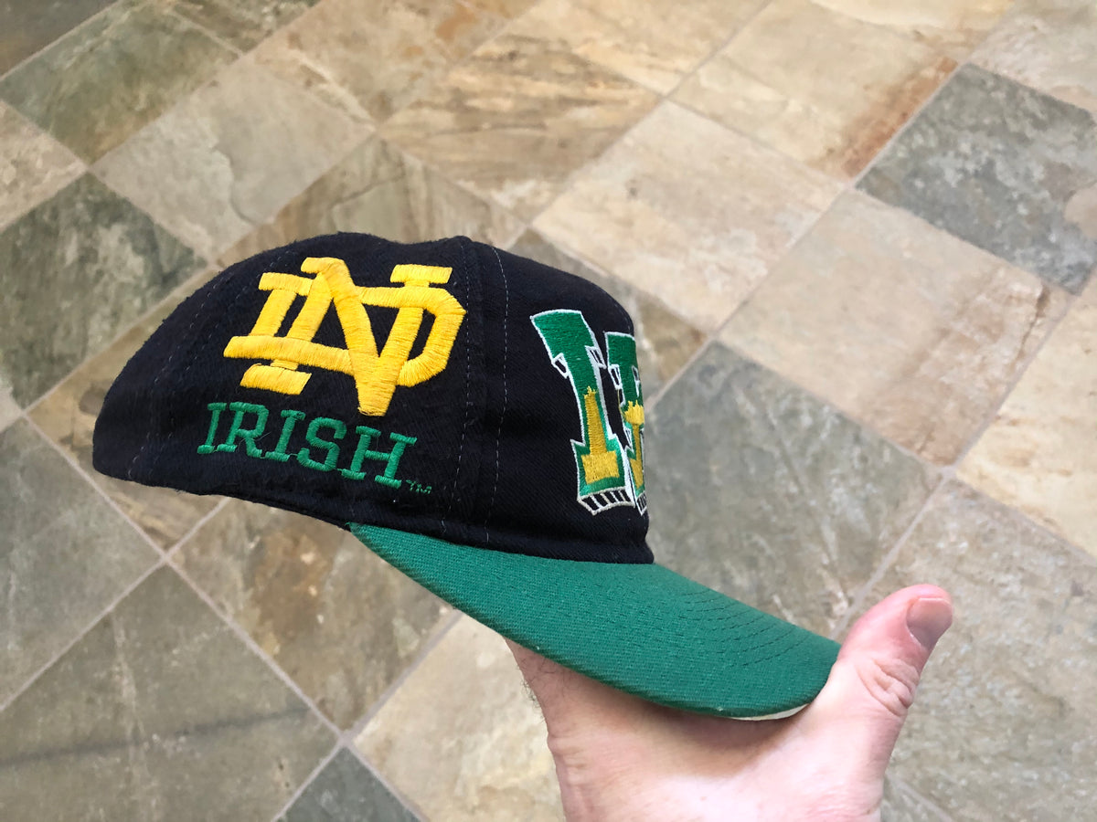 Vtg Notre Dame Fighting Irish Snapback Cap The outlet Wave Top Of The World 90s Rare