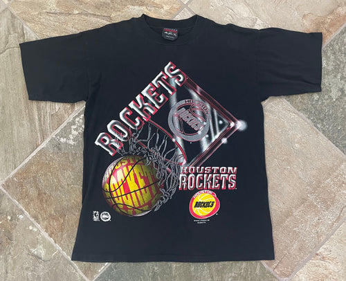 Vintage Houston Rockets Magic Johnson Basketball Tshirt, Size Large