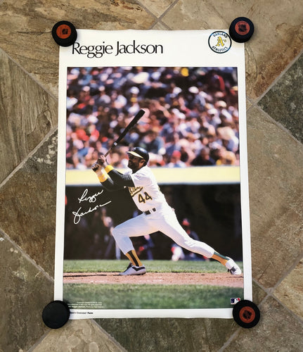 Vintage Oakland Athletics Reggie Jackson Sports Illustrated Baseball Poster