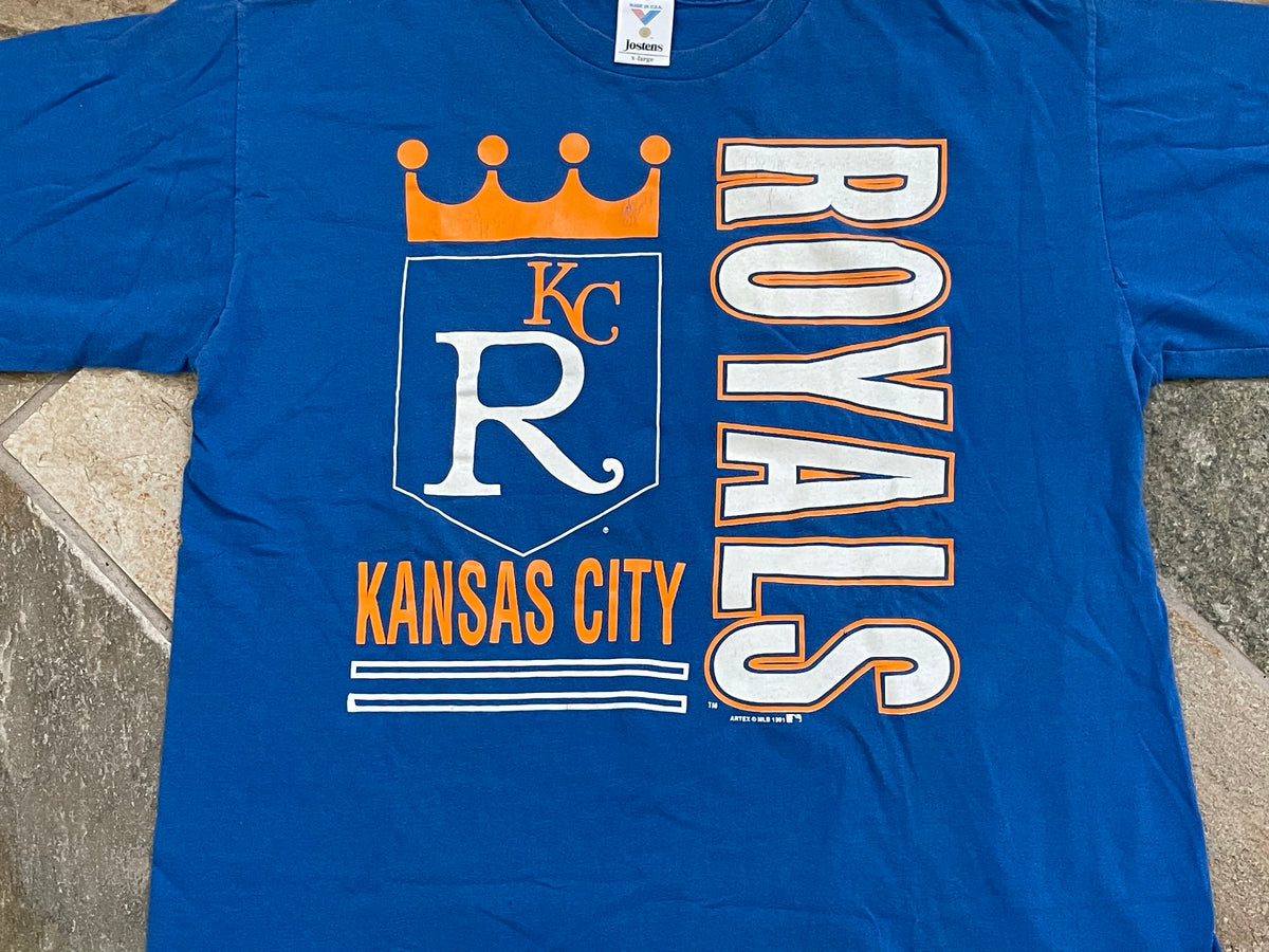 Artex Vintage Kansas City Royals Logo Gray 3XL Short Sleeve T Shirt Mens