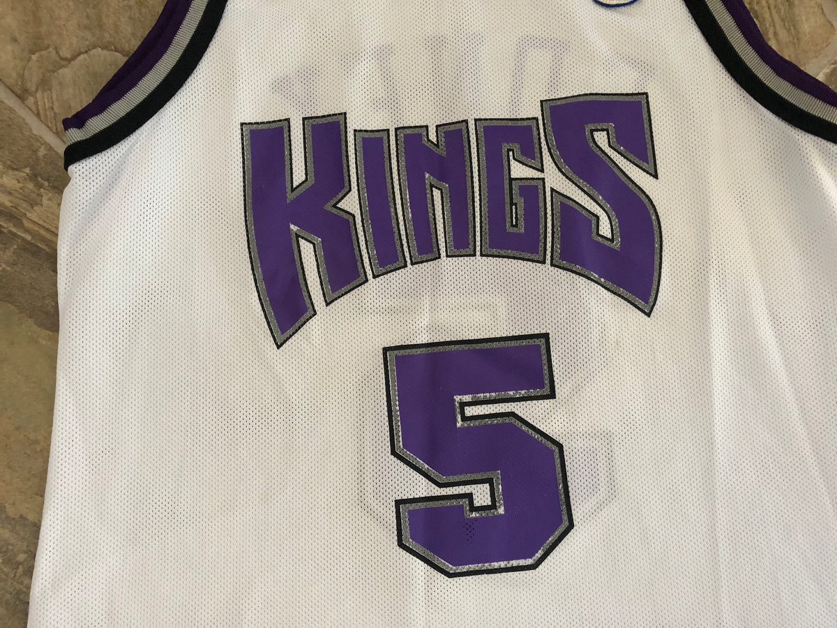 1995-97 SACRAMENTO KINGS EDNEY #5 CHAMPION JERSEY (HOME) M