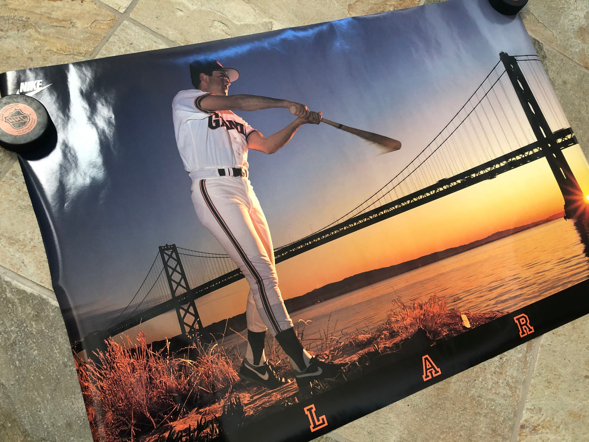 Vintage San Francisco Giants Will Clark Nike Baseball Poster