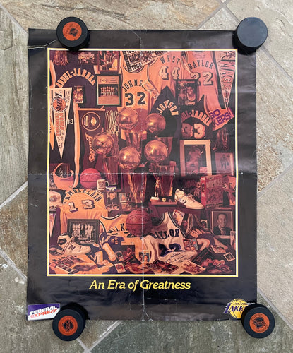 Vintage Los Angeles Lakers An Era of Greatness Basketball Poster