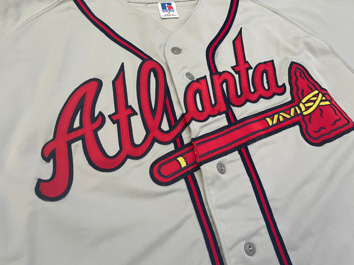 Vintage Atlanta Braves Russell Athletic White Replica Jersey (Size L) —  Roots