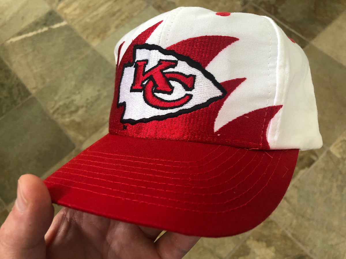 VTG Kansas City Chiefs Splash Paint Snapback Hat Cap Pro Line Logo