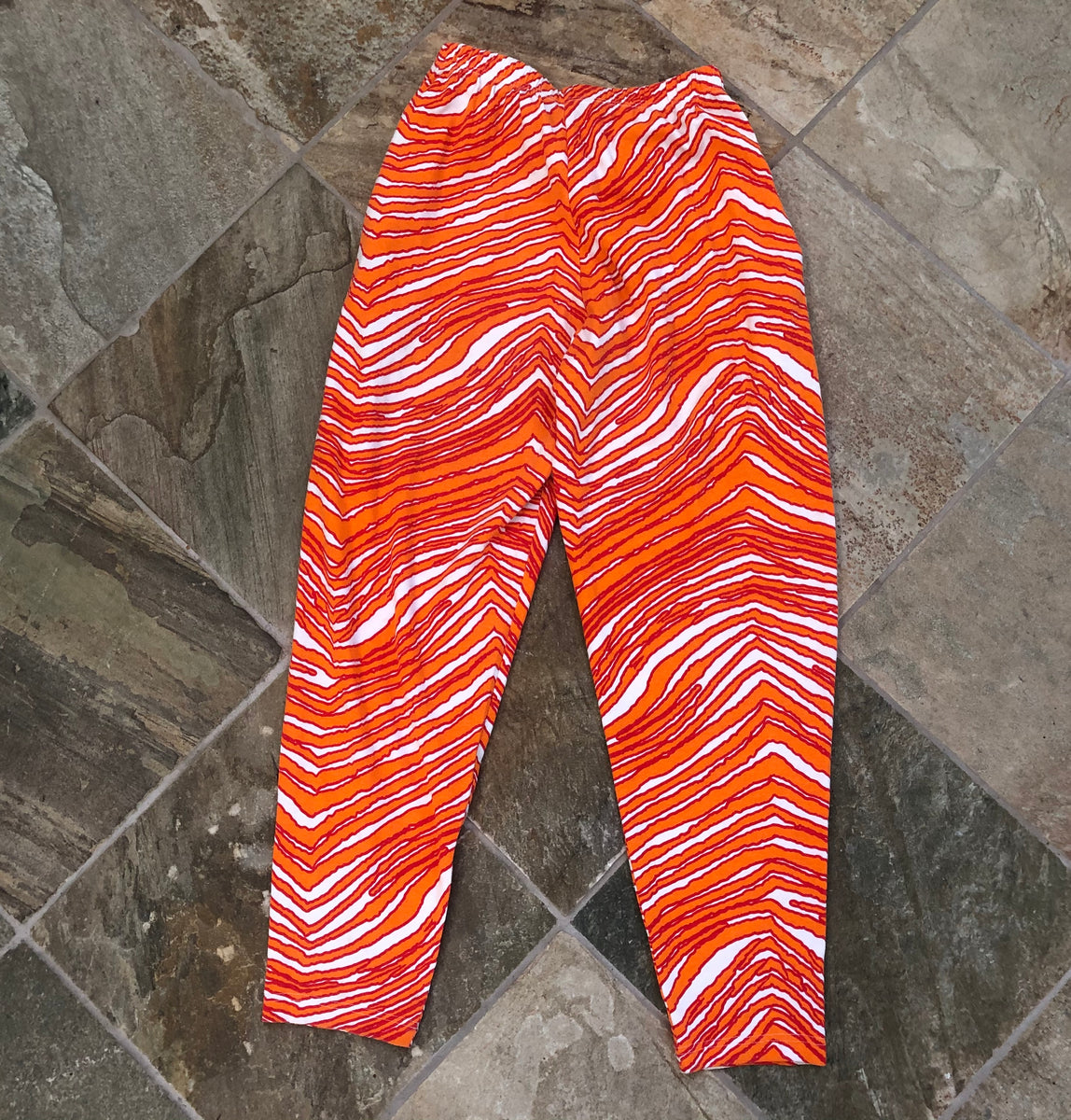 Zubaz Tampa Bay Buccaneers Black/Red Zebra Pants Size: Extra Large