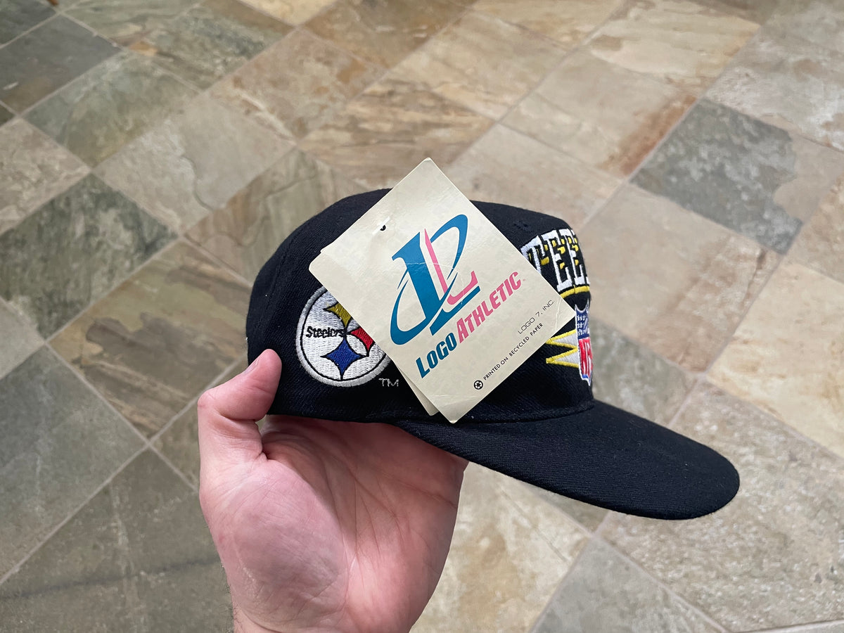 Vintage Pittsburgh Steelers Logo Athletic Spike Snapback Football