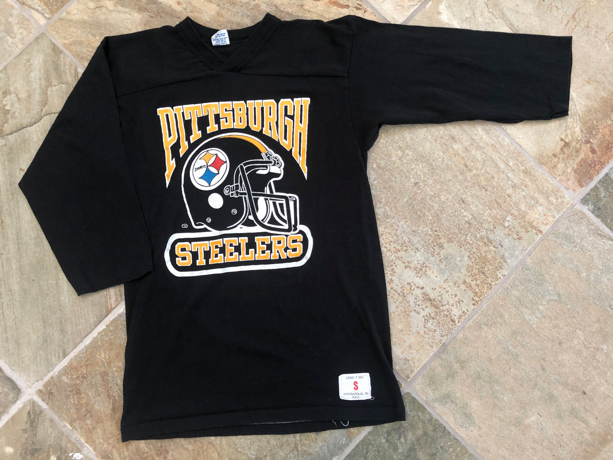 Vintage 90s PITTSBURGH STEELERS NFL Logo 7 T-Shirt L