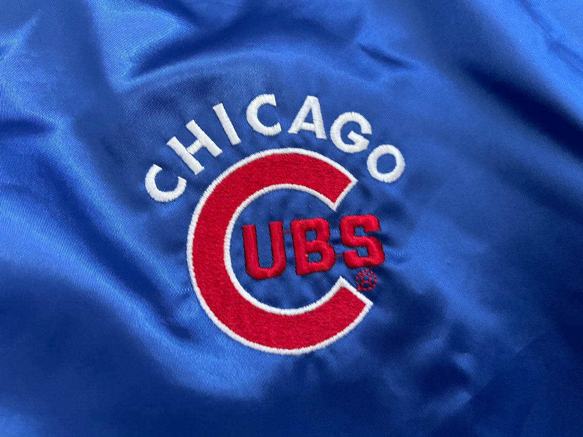 Vintage Chicago Cubs Satin Half Zip Pullover — Star Struck Vintage