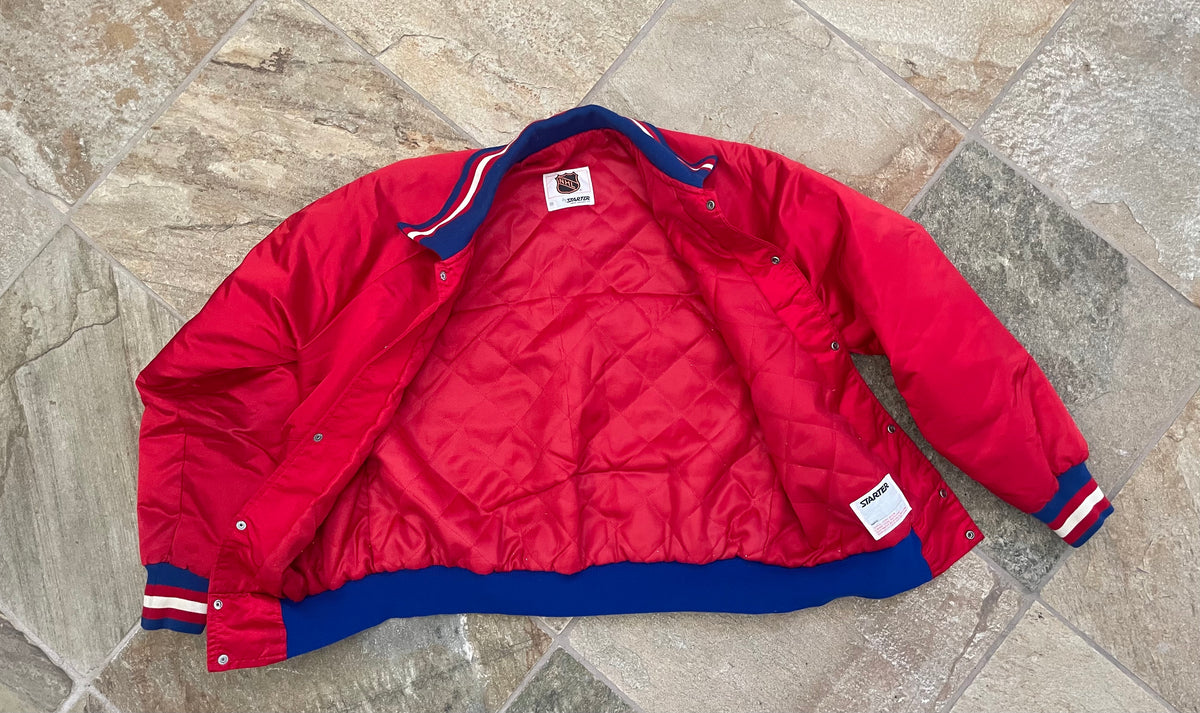 Montreal Canadiens Vintage 90s Starter Jacket Red and Blue Color Coat