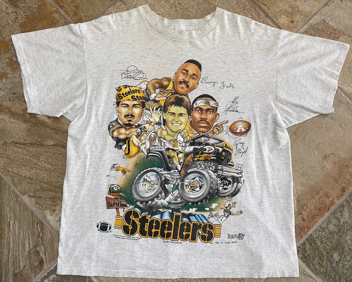 1995 Pittsburgh Steelers Big Head Caricature T-shirt Vintage 