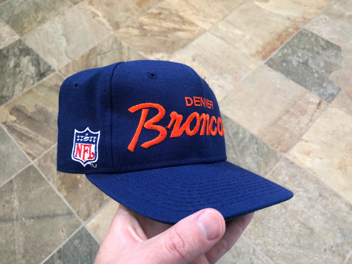 Denver Broncos New Era Vintage Snapback Script Hat Cap Vintage 90s