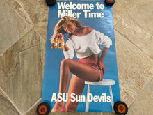 Load image into Gallery viewer, Vintage Arizona State Sun Devils Miller Time High Life Beer Poster