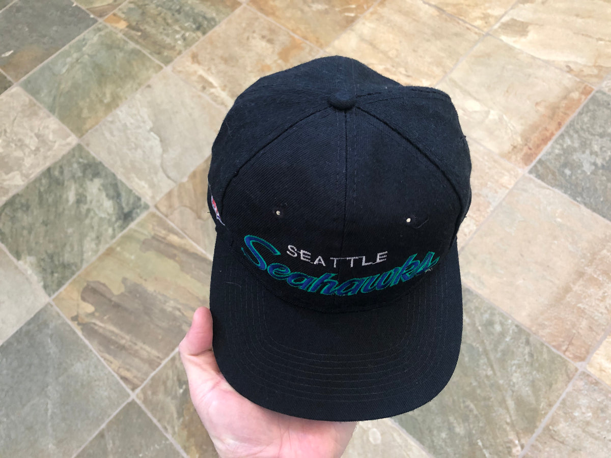 Vintage Rare 90s NFL Seattle Seahawks Snapback Script American