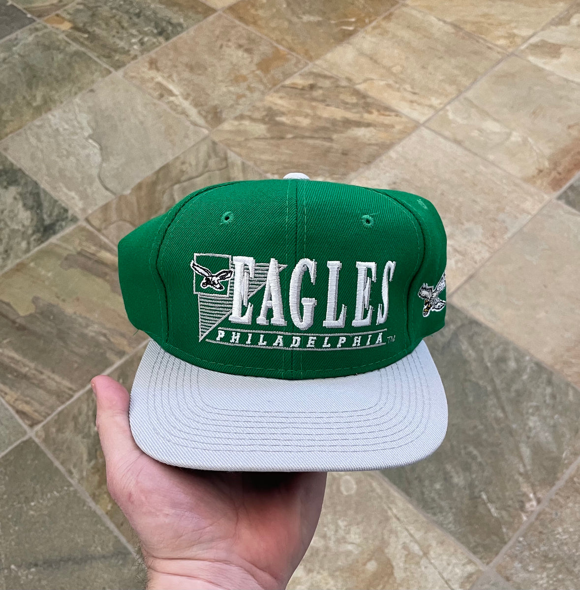 VINTAGE 1987 DREW PEARSON PHILADELPHIA EAGLES SNAPBACK CAP