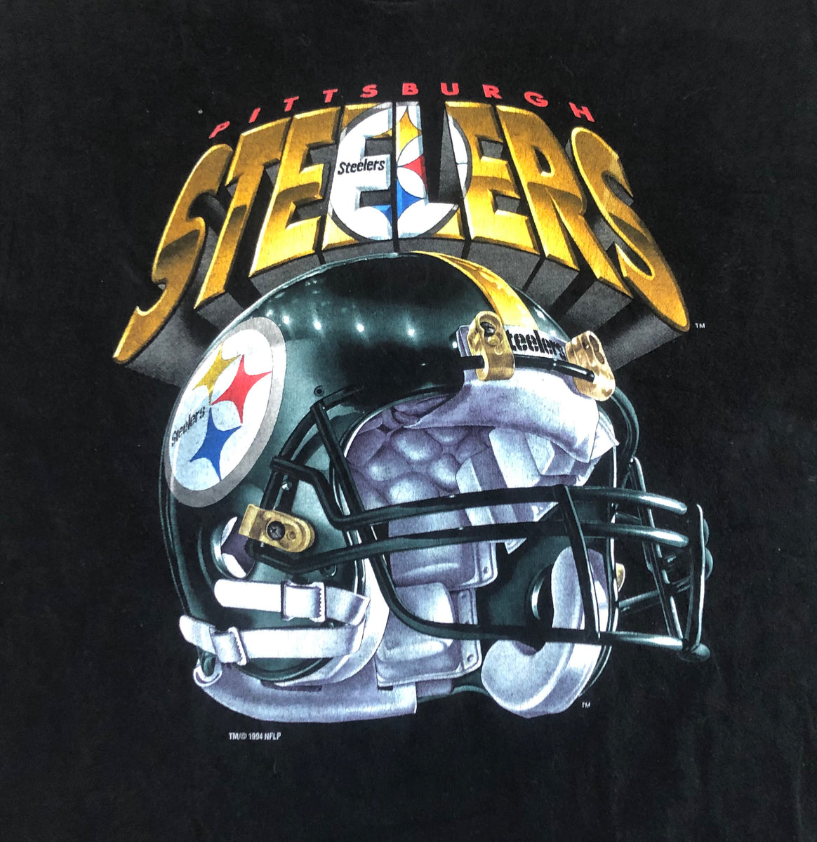 Vtg 90s PITTSBURGH STEELERS NFL Back Print Salem Sportswear T-Shirt L – XL3  VINTAGE CLOTHING