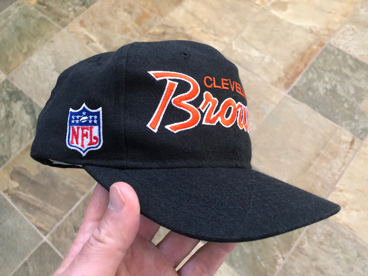 Cleveland Browns Snapback Script Hat Cap Vintage 90s 