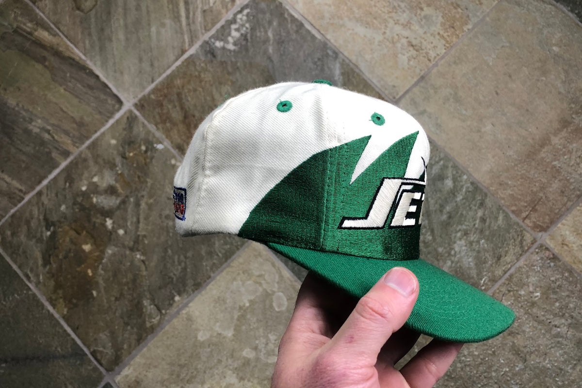 New York Jets Shark Tooth Snap Back Hat Vintage Style Cap 