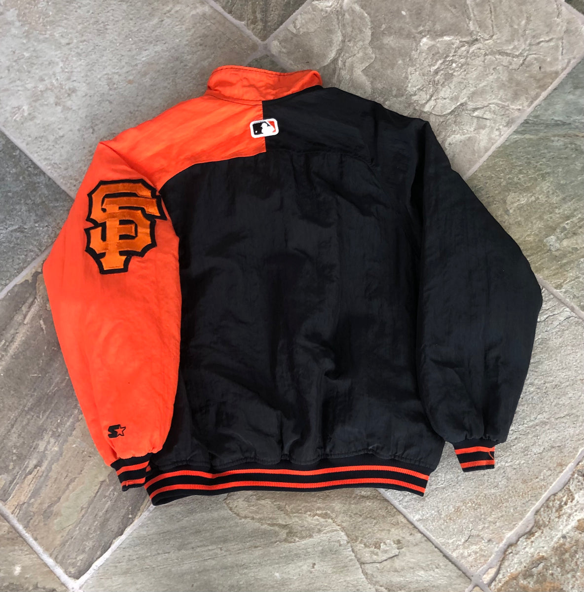 SAN FRANCISCO GIANTS BASEBALL JACKET, STARTER, ADULT SZ XL