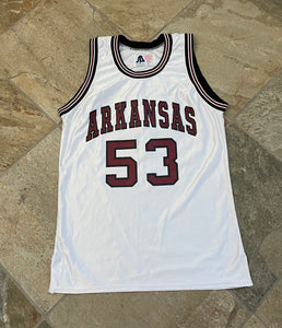 Vintage Arkansas Razorbacks Game Worn Basketball College Jersey, Size Large