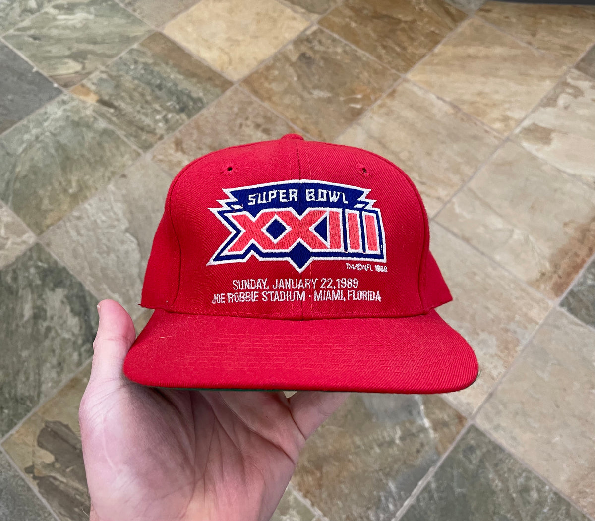 Vintage 1988 Super Bowl XXIII Trucker Hat 