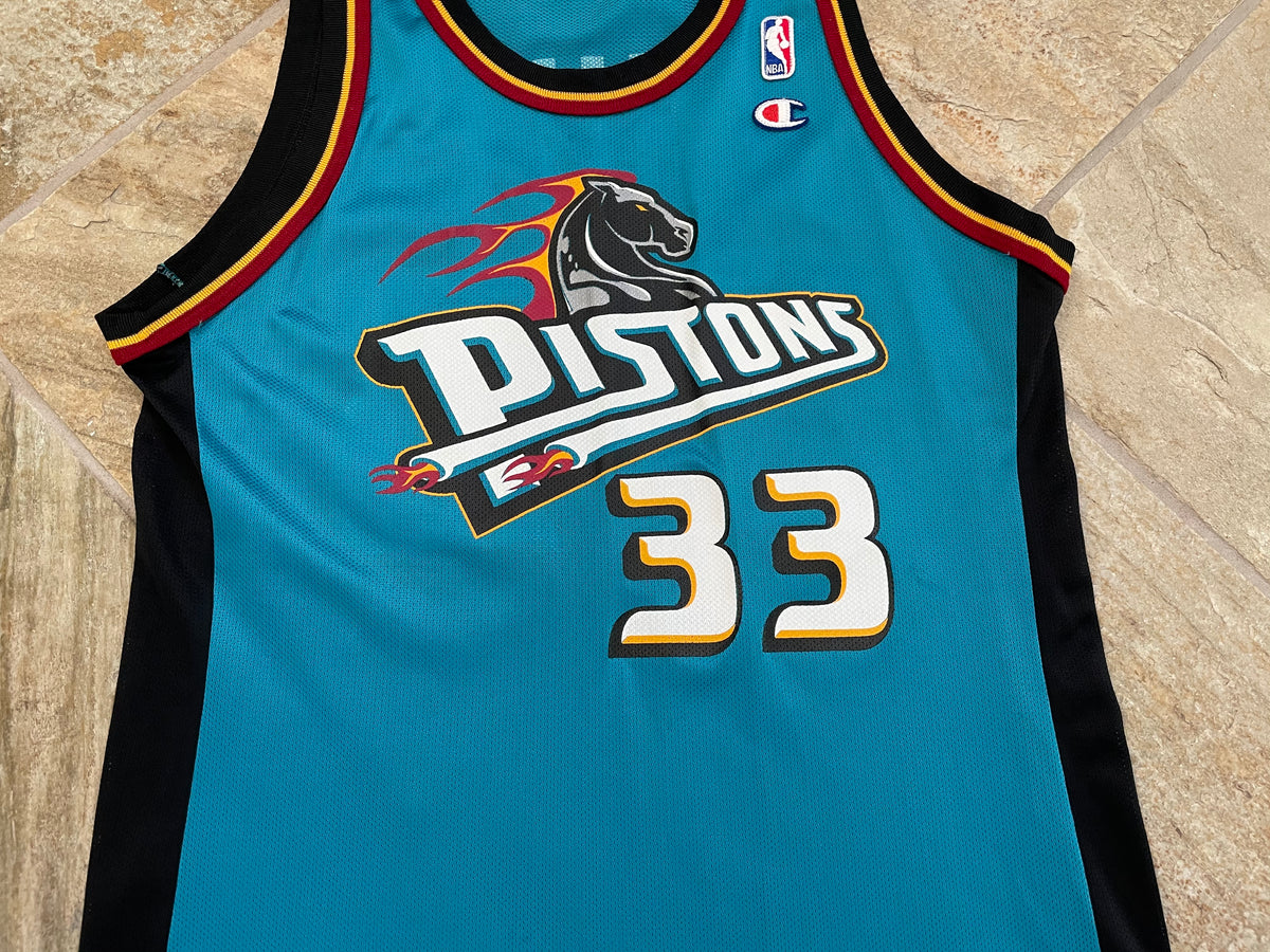 NBA Detroit Pistons Basketball Grant Hill 33 Jersey - Champion - 44 – Lhük