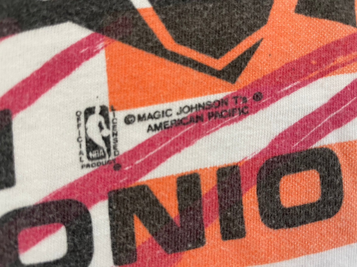 Vintage 90's David Robinson Magic Johnson All Over Print T Shirt NBA  Basketball San Antonio Spurs – For All To Envy