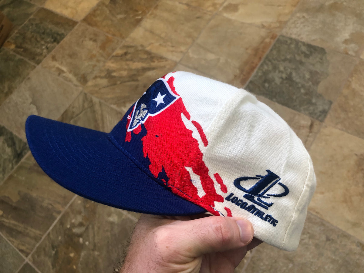 Grail Vintage Pink New England Patriots Shark tooth hat Logo Athletic Strapback Vintage New England Patriots Logo Athletic Splash Snapback  main image 2