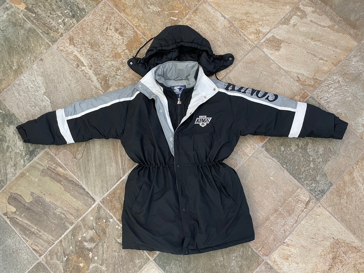 ジャケット・アウター 80s Starter NHL \"Los Angeles Kings\" 90s VINTAGE NHL 80s/90s LOS ANGELES KINGS BLACK SATIN STARTER