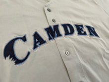Load image into Gallery viewer, Vintage Camden Riversharks Game Worn Russell Baseball Jersey, Size 50, XL