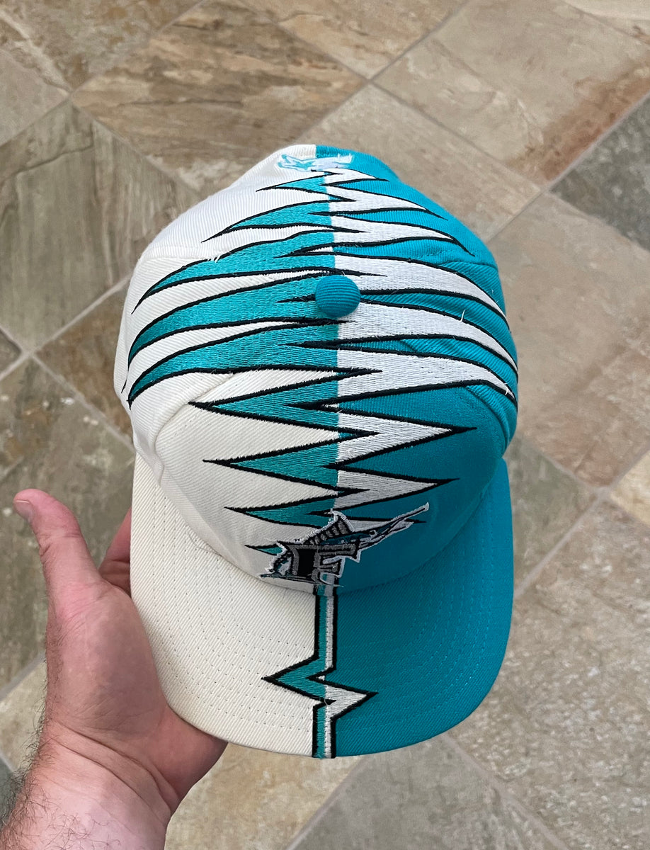 Vintage Florida Marlins Starter Shockwave Strapback Snapback