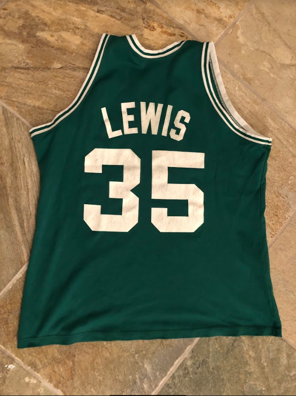 Celtics Reggie Lewis Jersey Reggie Lewis Canvas Art – Boston - Main Image