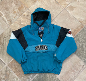 Vintage San Jose Sharks Starter Parka Hockey Jacket, Size Large