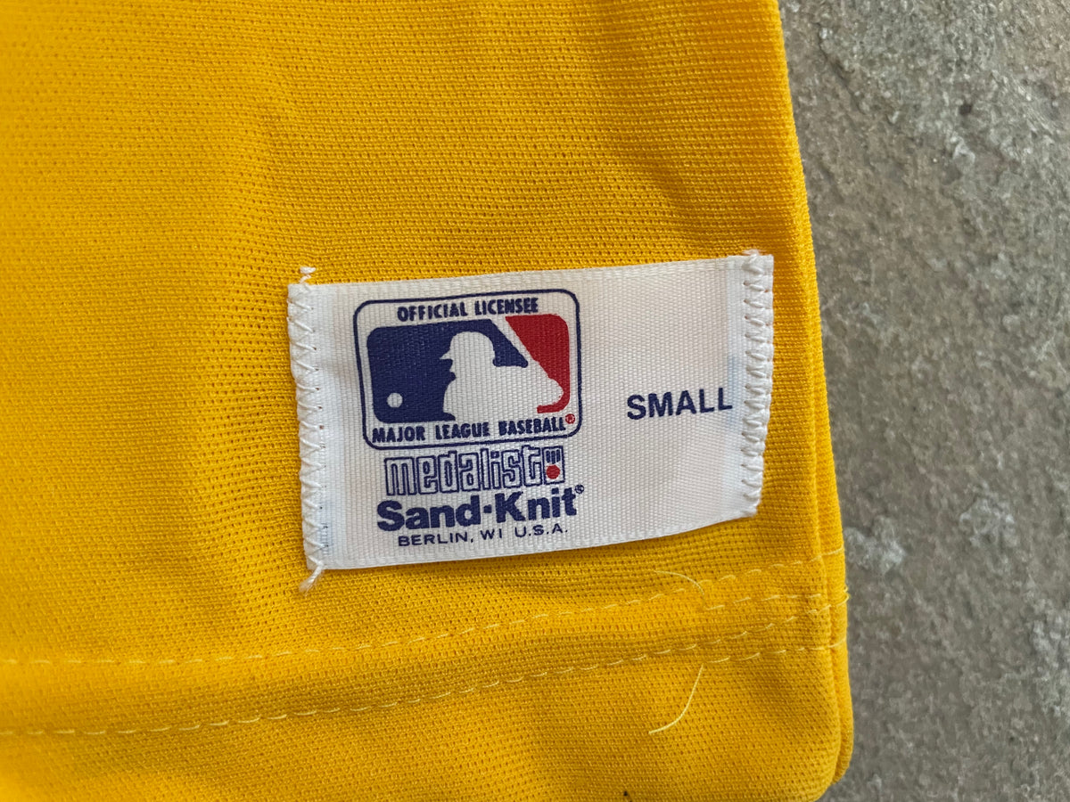 80s Vintage Los Angeles Dodgers Jersey / Medalist Sand Knit / 