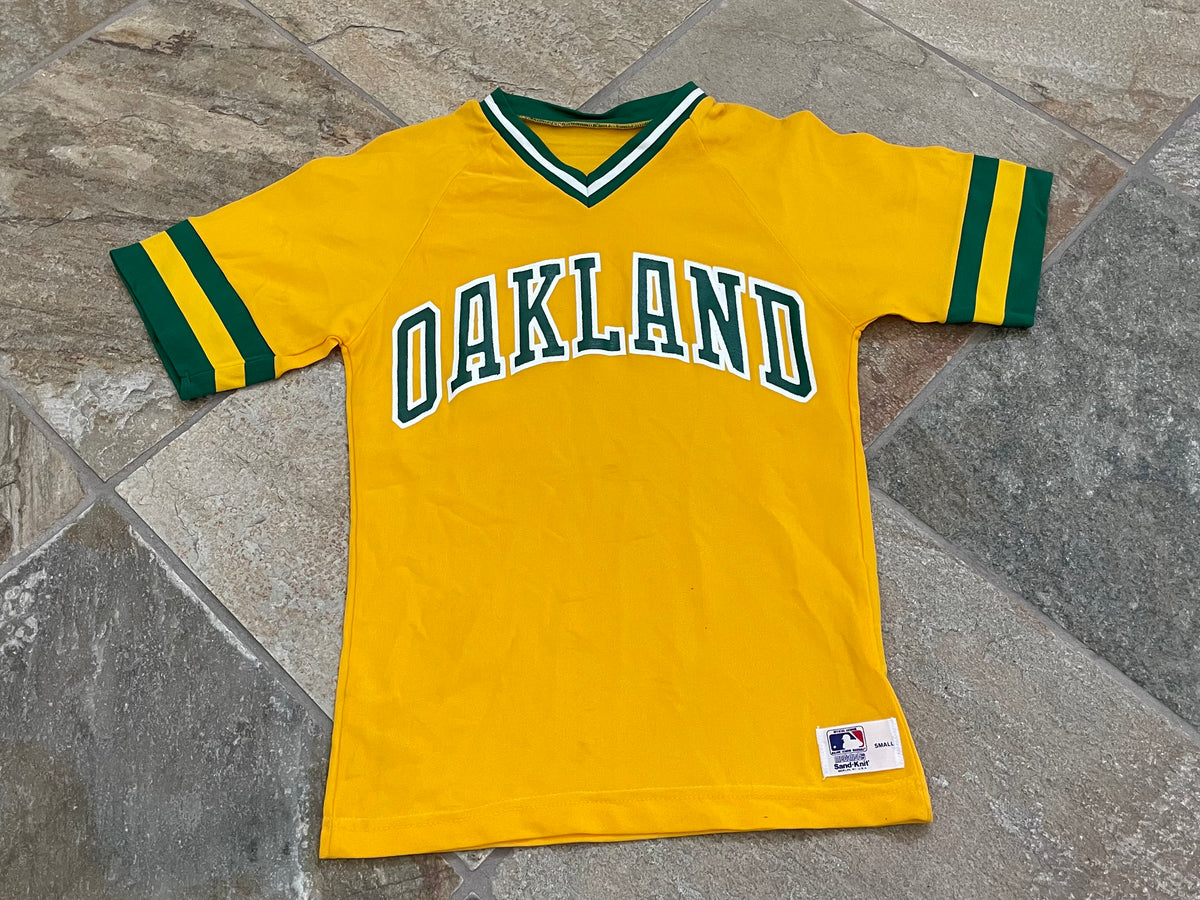 Vintage Oakland Athletics Sand Knit Baseball Jersey, Size Small – Stuck In  The 90s Sports