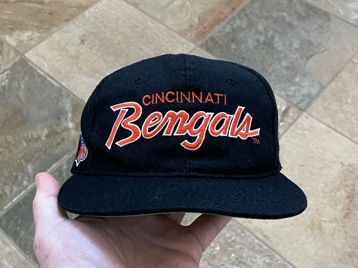 Vintage Cincinnati Bengals Sports Specialties Heather Script SnapBack Hat  Cap