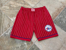 Load image into Gallery viewer, Vintage Philadelphia 76ers Starter Pin Stripe Basketball Shorts, Size Large