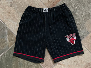 Vintage Chicago Bulls Starter Pinstripe Basketball Shorts, Size Large