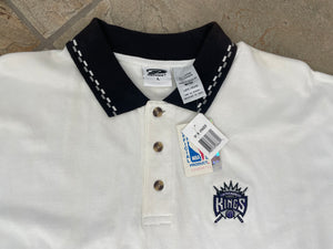 Vintage Sacramento Kings Polo Golf Basketball TShirt, Size Large