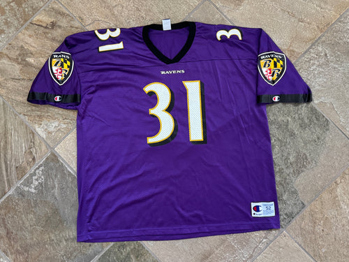 Vintage Baltimore Ravens Jamal Lewis Champion Football Jersey, Size 52, XXL