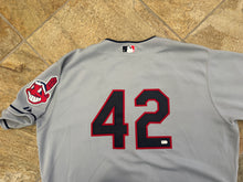 Load image into Gallery viewer, Vintage Cleveland Indians Shelley Duncan Game Worn Jackie Robinson Baseball Jersey