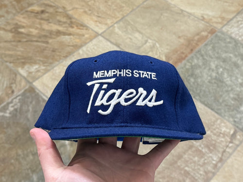 Vintage Memphis State Tigers Sports Specialties Script Snapback College Hat