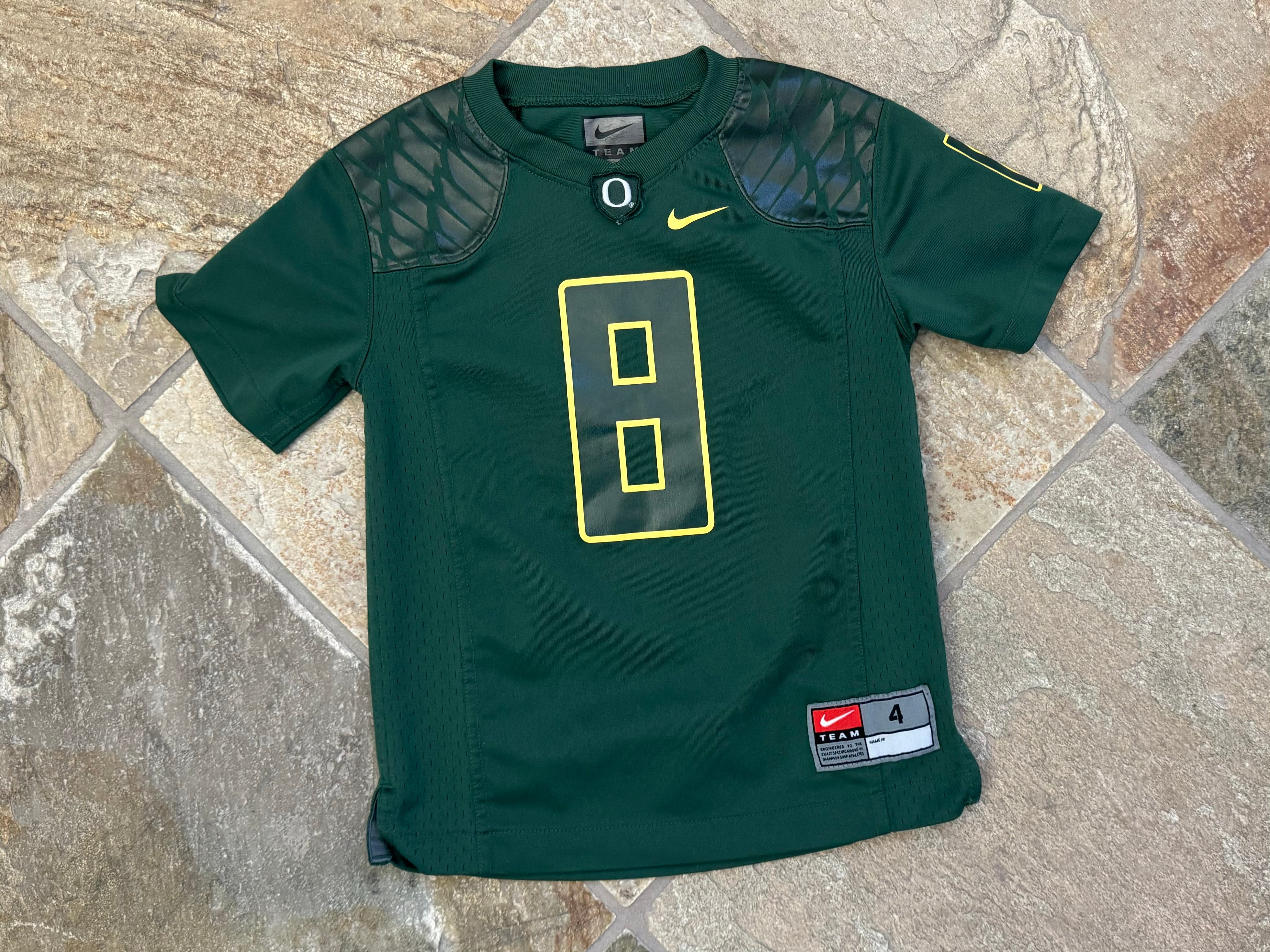 Marcus Mariota discount #8 Oregon Ducks NIKE Team Yellow Football Jersey Youth LARGE