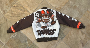 Vintage Cleveland Browns Chalkline Fanimation Football Jacket, Size Medium